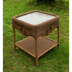 Riviera 18-inch Resin Wicker Side Table