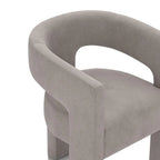 SEYNAR Modern Glam Velvet Upholstered Dining Chair, Open-Back Accent Chair Set of 6