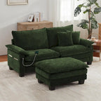 Modular Sectional Sofa, Comfy Cloud Couch Sectional Sofa with Ottoman, Deep Seat Sofa Sleeper for Living Room