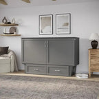 Chelsea Queen Murphy Bed Chest with Mattress
