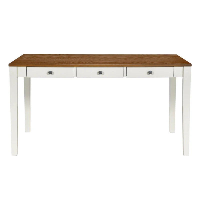 6-Piece Wooden Dining Table Set with 4 Chairs & Bench, Table with Drawer