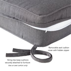 Sunbrella 2-Piece Premium Deep Seat Outdoor Cushion Set