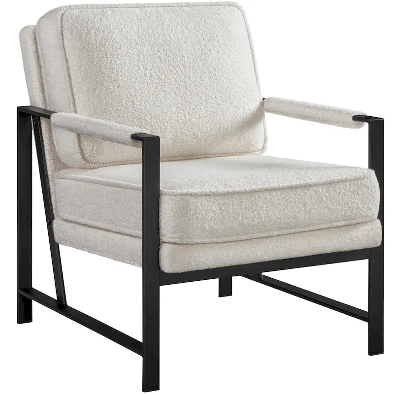 Yaheetech Accent Chair Retro Faux Leather Lounge Chair