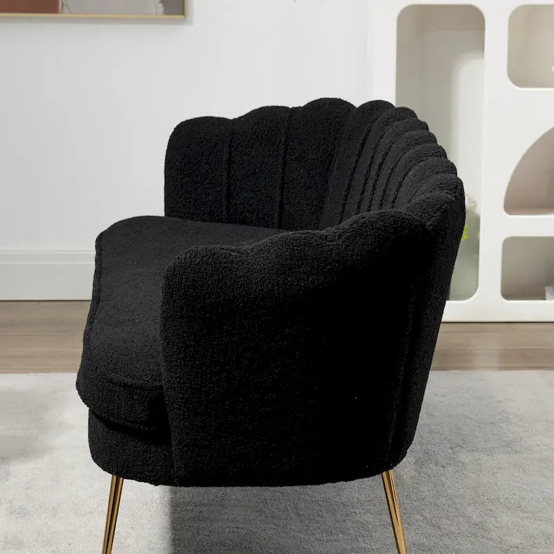 59W Mid-century Modern Tufted Loveseat Upholstered Sofa