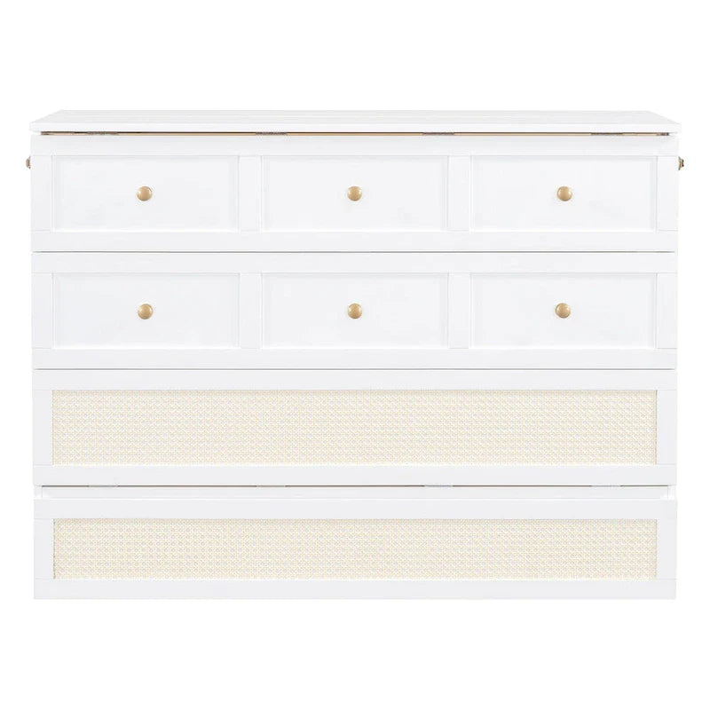 Nestfair Full Size Murphy Bed with Large Drawers