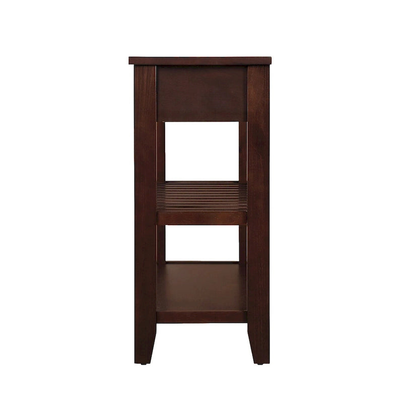 42 Console Sofa Table with Drawers and Tiers Shelves