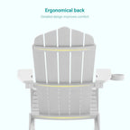 Bonosuki Set of 2 Folding Adirondack Chair Patio Fire Pit Chair