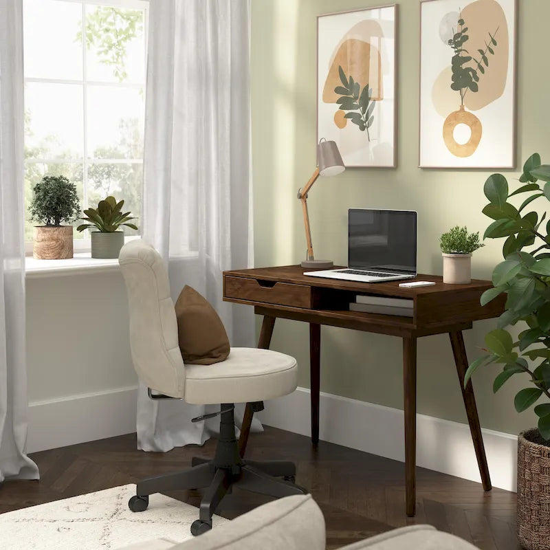 Bush Furniture Nora 40W Writing Computer Desk with Storage