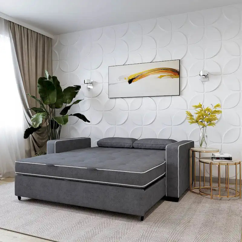 Serta Morrison Full Convertible Loveseat