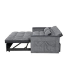 Modern Velvet Futon Loveseat with Reclining Backrest & Pockets, Seats 2 鈥?Dark Gray / Light Gray / Blue / Black