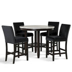 New Classic Furniture Reginald 5-Piece Round Counter Set