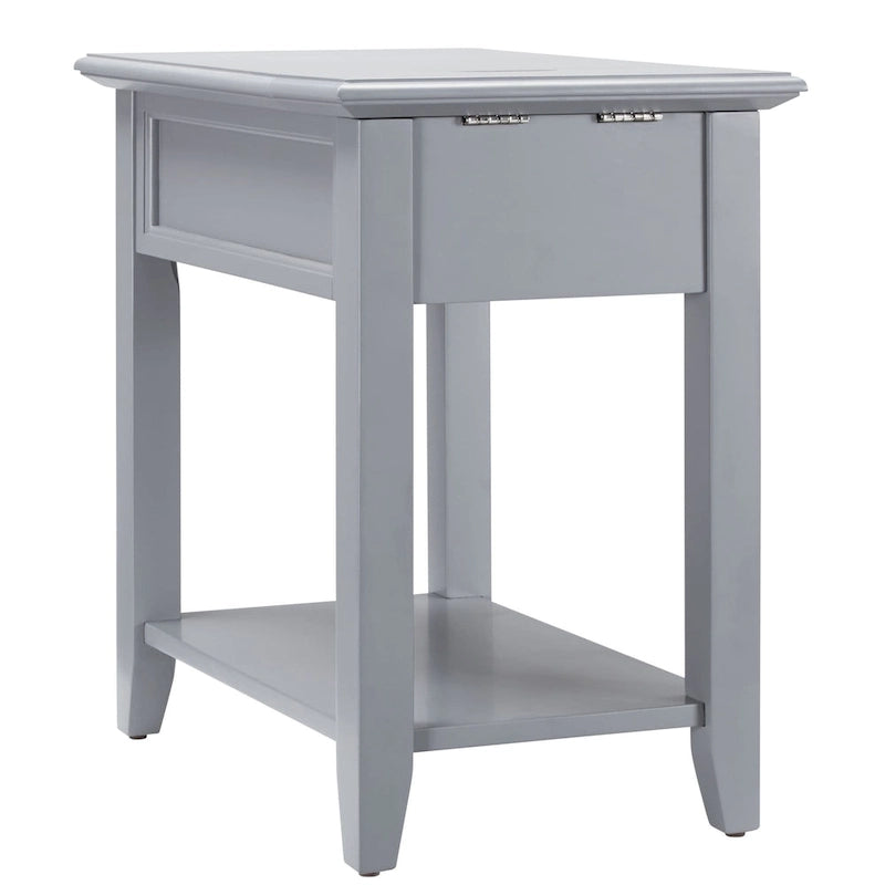 Zayden 1-drawer Side Table with Charging Station by iNSPIRE Q Bold