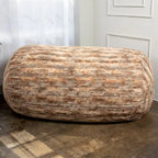 Grand Lounger 7 Foot Bean Bag Sofa For Adults - Luxe Faux Fur