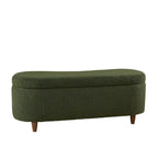 INK+IVY Bailey Taupe Boucle Flip Top Storage Bench