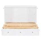 Nestfair Full Size Murphy Bed with Large Drawers