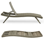 All Weather Wicker Chaise Lounge - Set of 2