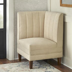 Lifestorey Kerrington 3-Piece Channel Back Upholstered Banquette Set