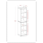 100% Solid Wood 16.5 Bathroom Cabinet with Optional Doors by Palace Imports