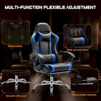 PU Leather Swivel Game Desk Chair