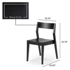 Plank and Beam Modern Solid Wood Dining Chair
