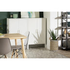 2-Door Metal Storage Cabinet with Adjustable Shelves