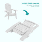 Bonosuki Set of 2 Folding Adirondack Chair Patio Fire Pit Chair
