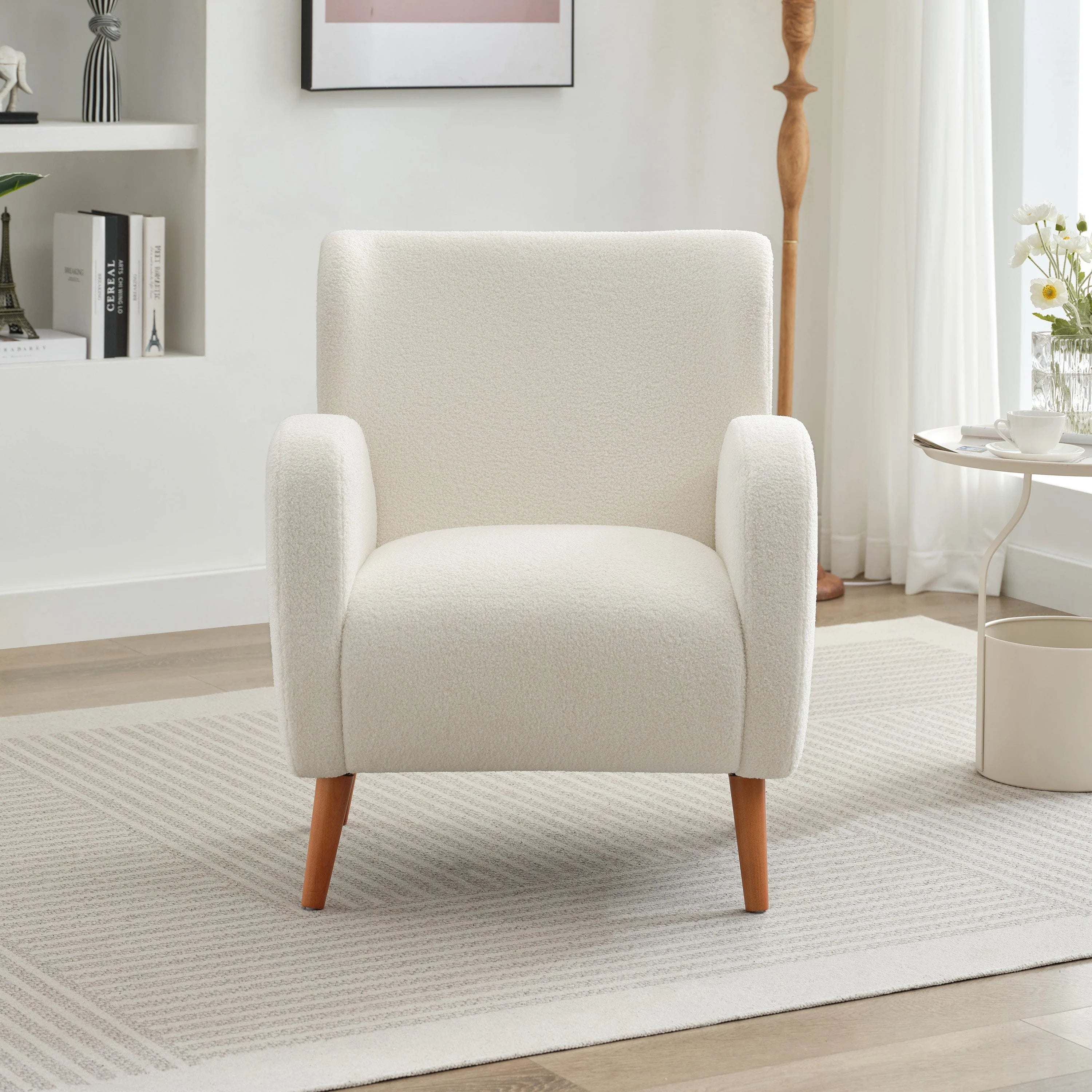 Modern Luxury Wingback Accent Arm Club Chair Single Sofa