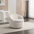 Swivel Barrel Chair - 360掳 Rotation - Boucle Fabric