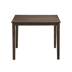 Kitchen Breakfast Nook Dining Table Chairs Set Square Wooden Dining Table Casual Dining Table with 4 Upholstered Dining Chairs