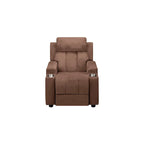 Deluxe Kids Recliner Chair with Footrest Headrest and 2 Cup Holders Microfiber Kids Recliner for Age 3+ Years
