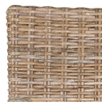 SAFAVIEH Alearda Natural Dining Chair (Set of 2) - 23 x 24.4 x 34 - 23Wx24Dx34H