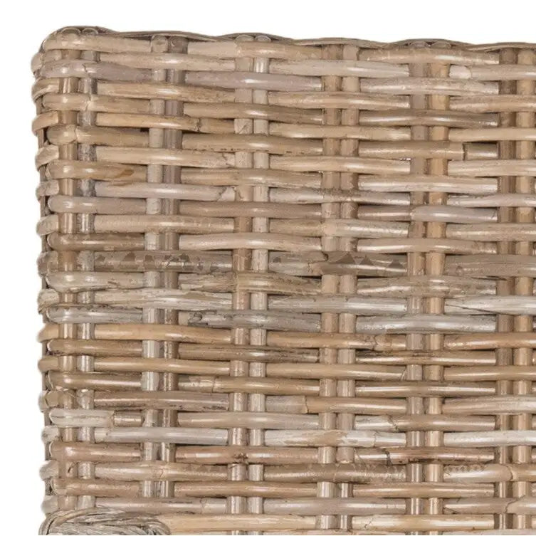 SAFAVIEH Alearda Natural Dining Chair (Set of 2) - 23 x 24.4 x 34 - 23Wx24Dx34H