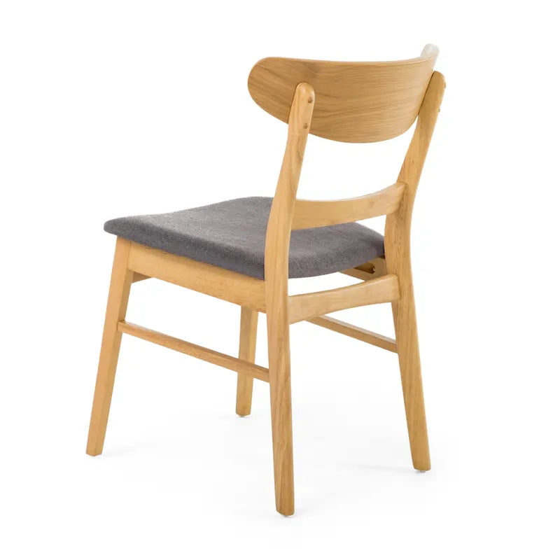 Idalia Fabric and Rubberwood 5-piece Wood Rectangular Dining Set by Christopher Knight Home
