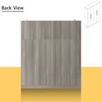 Modern Freestanding Solid Wood Wardrobe Closet With Storage Shelves