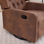 Multi-gear adjustable lounge chair 360 degrees full rotation rocking chair