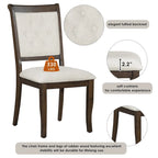 Lak Retro 5-Piece Dining Sets with Upholstered Chairs by GDFStudio