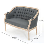 Faye Tufted Upholstered Loveseat by