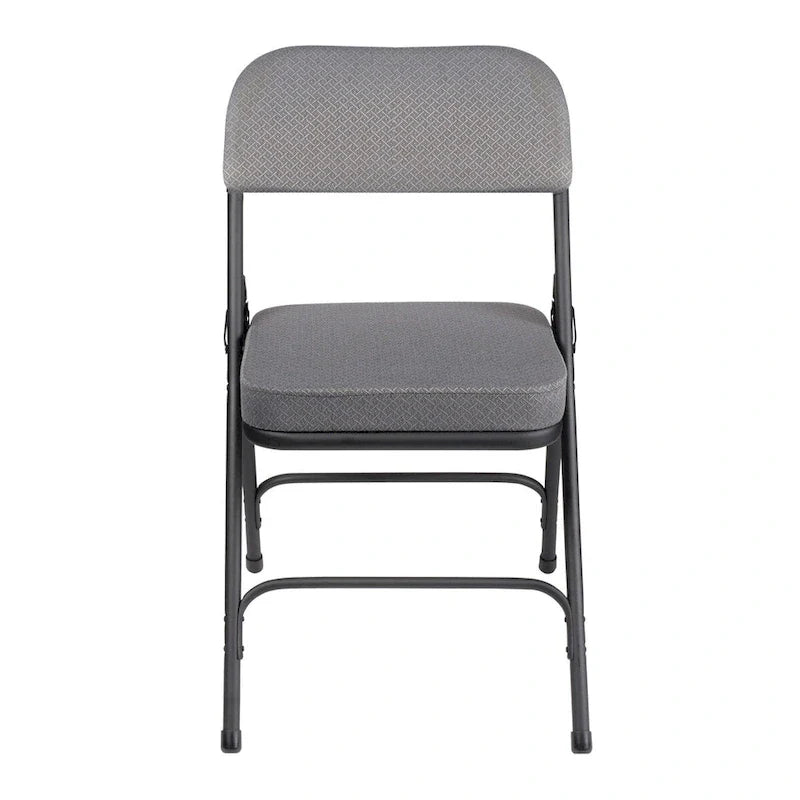 Hampden Furnishings Bernadine Collection Deluxe Fabric Padded Folding Chair, Pack of 2