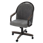 Casual Dining Cushion Swivel-and-Tilt Rolling Caster Chair