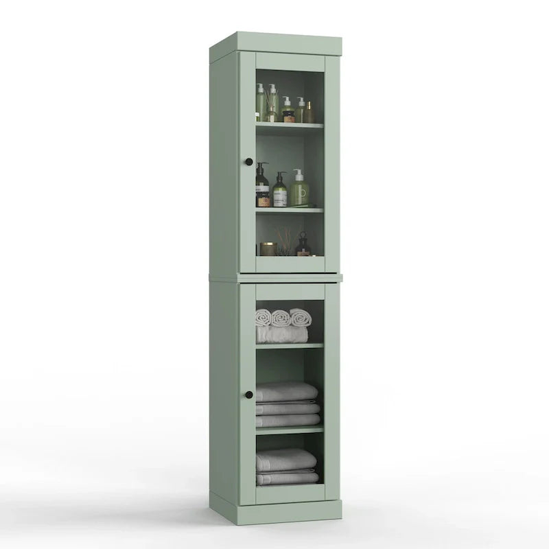 100% Solid Wood 16.5 Bathroom Cabinet with Optional Doors by Palace Imports