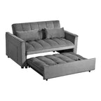 Modern Velvet Futon Loveseat with Reclining Backrest & Pockets, Seats 2 鈥?Dark Gray / Light Gray / Blue / Black