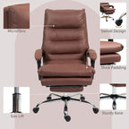 Vinsetto Microfibre Vibration Heated Reclining Massage Office Chair